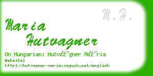 maria hutvagner business card